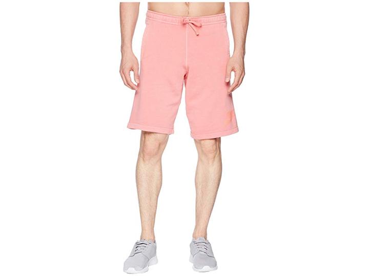 Nike Nsw Shorts French Terry Wash Hbr (sea Coral/sunblush/white) Men's Shorts