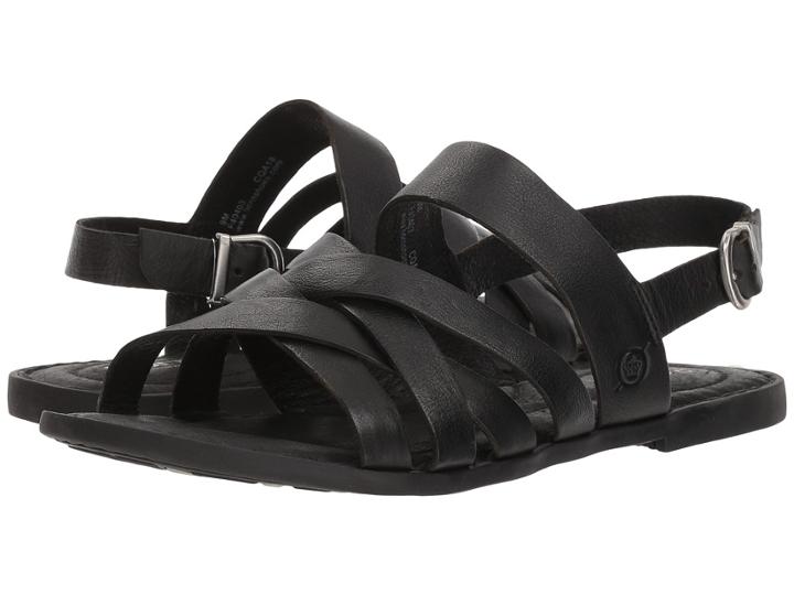 Born Lovely (black Full Grain Leather) Women's Sandals