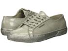 Superga 2750 Glitterpatentw (silver) Women's Lace Up Casual Shoes