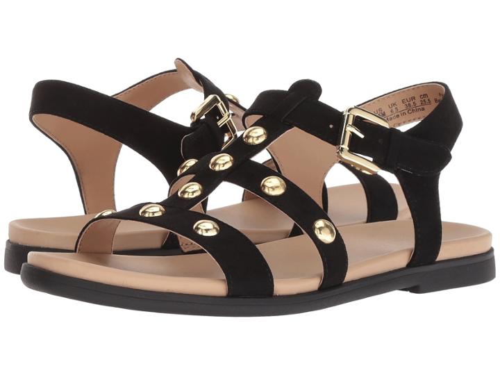 Naturalizer Davi (black Microfiber) Women's Sandals