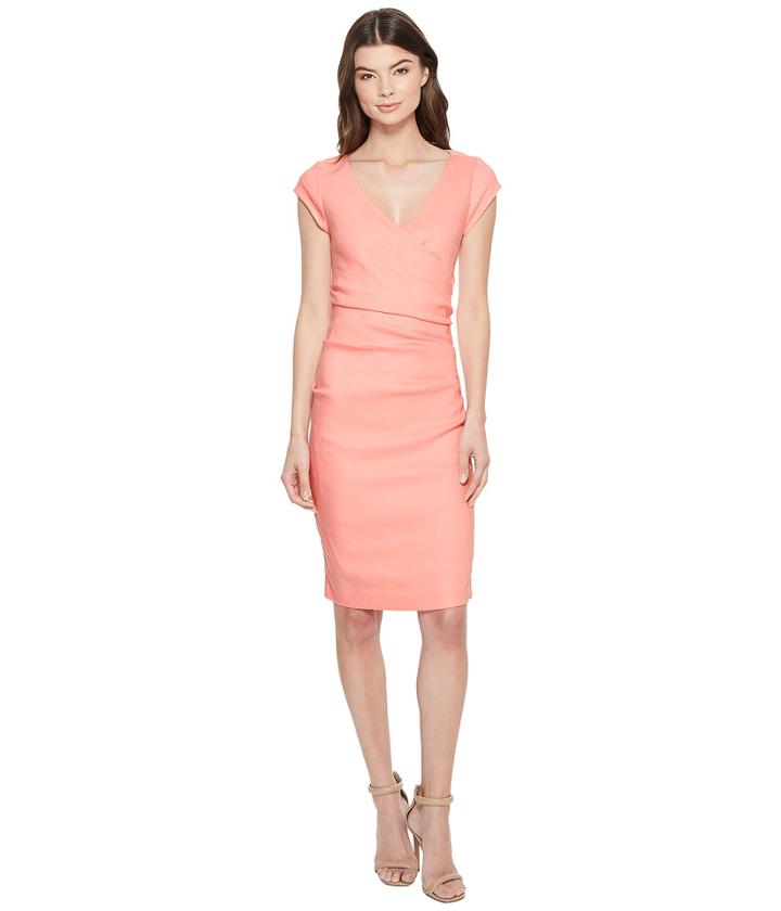 Nicole Miller Linen Beckett Dress (petal Pink) Women's Dress
