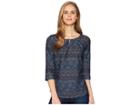 Kuhl Flora 3/4 Sleeve (slate Blue) Women's Clothing