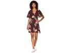 Show Me Your Mumu Andrea Wrap Dress (chocolate/roses Drape) Women's Dress