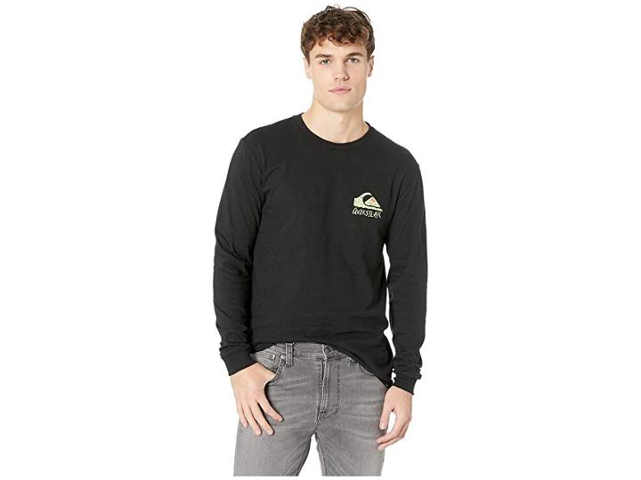 Quiksilver Yoshino Blossom Long Sleeve (black) Men's Clothing