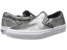 Vans Classic Slip-on ((metallic) Silver) Skate Shoes