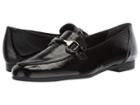 Paul Green Tosi Flat (black Crinkled Patent) Women's Flat Shoes