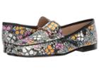 Sam Edelman Loraine (bright Multi/black Retro Floral Print Snake/nappa) Women's Dress Sandals