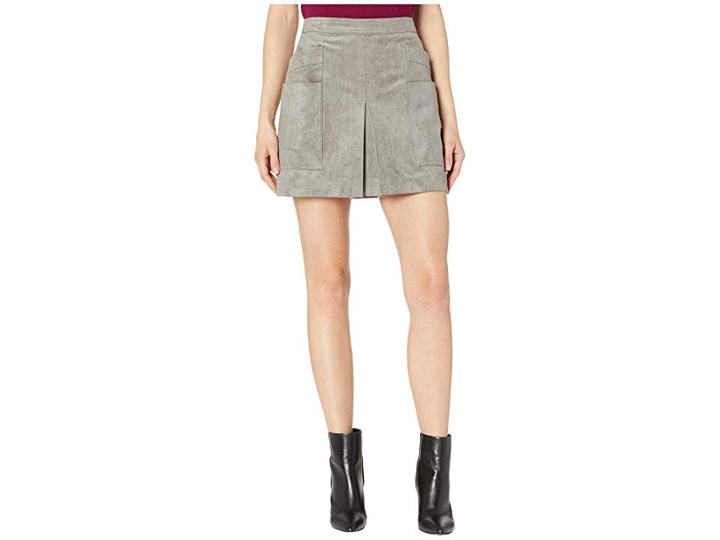 Bcbgmaxazria Woven Mini Skirt (smoked Pearl) Women's Skirt