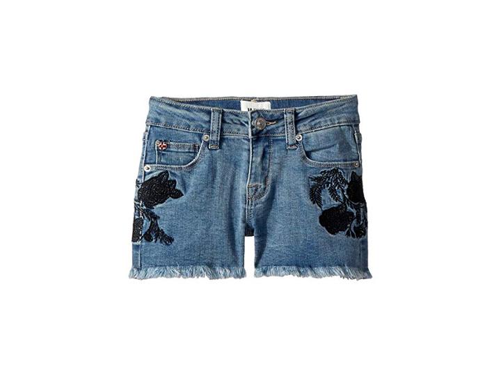 Hudson Kids Rose Embellished Shorts In Crown Blue (big Kids) (crown Blue) Girl's Shorts