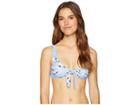 Amuse Society Passion Flower Bralette Top (blue Notes) Women's Swimwear