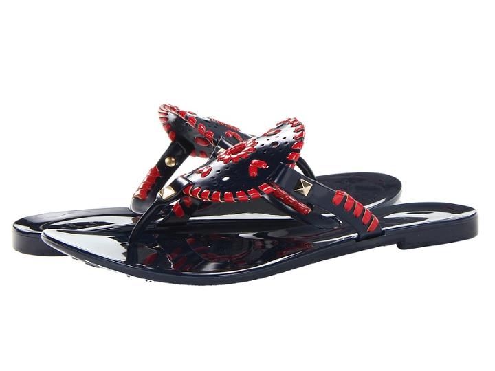 Jack Rogers Georgica Jelly (midnight/red) Women's Sandals