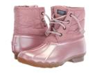 Sperry Kids Saltwater Boot (little Kid/big Kid) (pearlized Blush Synthetic) Girls Shoes