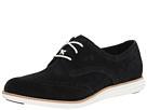 Cole Haan - Lunargrand Wing Tip (black Suede/optic White)