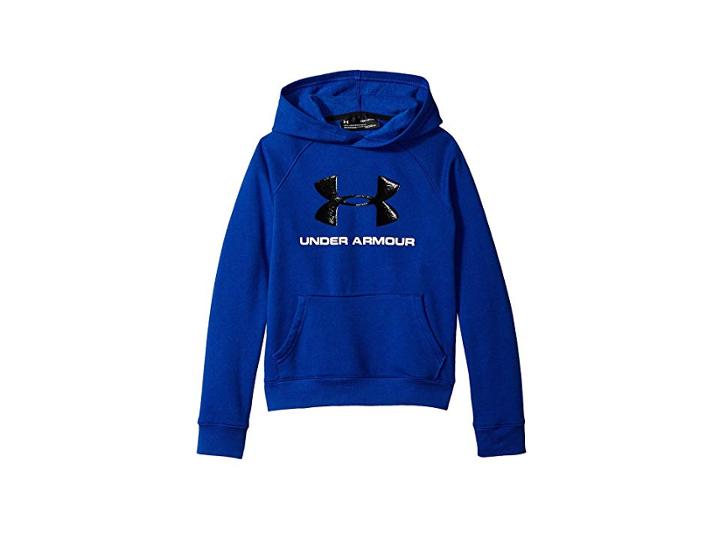 Under Armour Kids Rival Ua Logo Hoodie (big Kids) (royal/royal/black) Boy's Sweatshirt