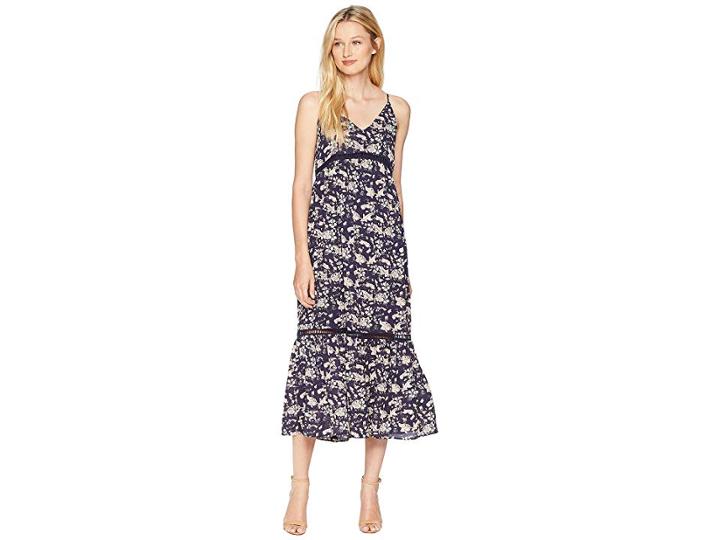 Cece V-neck Ivy Forest Maxi Dress (cocoa Sand) Women's Dress