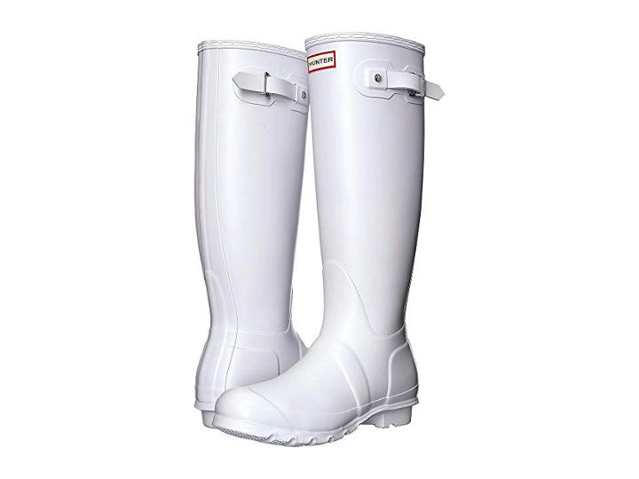 Hunter Original Tall Rain Boots (white) Women's Rain Boots