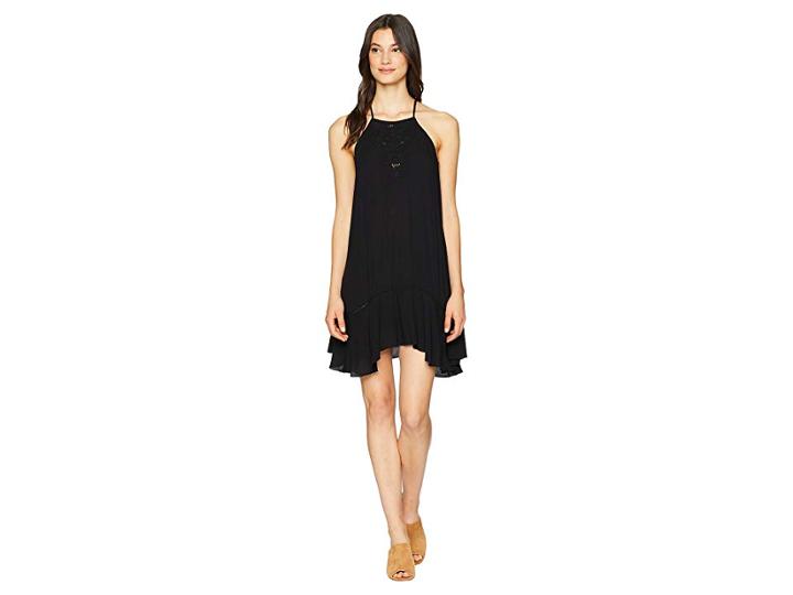 Free People Heat Wave Tunic (black) Women's Blouse