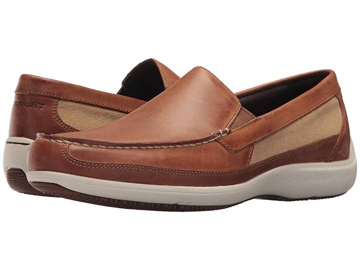 Rockport Aiden Panel Venetian (caramel) Men's Shoes