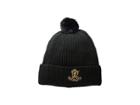 Lauren Ralph Lauren Rib Logo Patch Hat (black) Cold Weather Hats