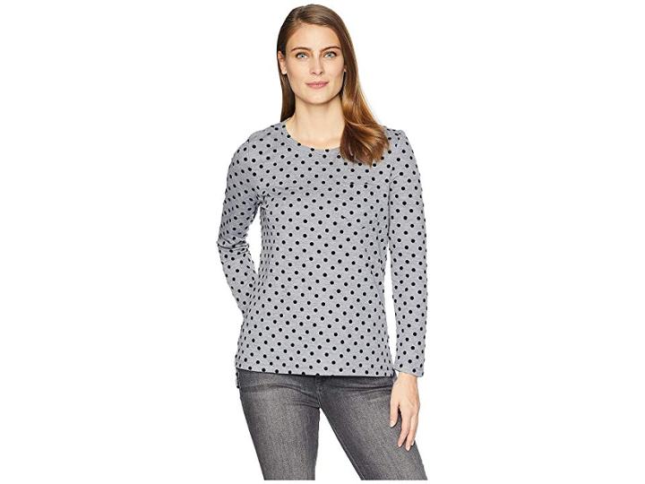 Tribal Long Sleeve T-shirt With Pocket (grey Mix) Women's T Shirt