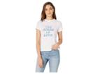 Chaser Future Is Love Gauzy Cotton Slim Tee (white) Women's T Shirt