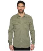 Lucky Brand Workwear Western Shirt (washed Olive) Men's Clothing