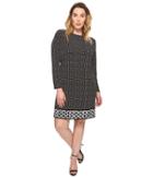 Michael Michael Kors Plus Size Nezla Border Dress (black) Women's Dress