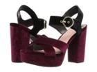 Circus By Sam Edelman Maria (cranberry/black Velvet) Women's Shoes