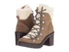 Marc Fisher Ltd Daven (taupe Suede / Shearling Fur) Women's Shoes