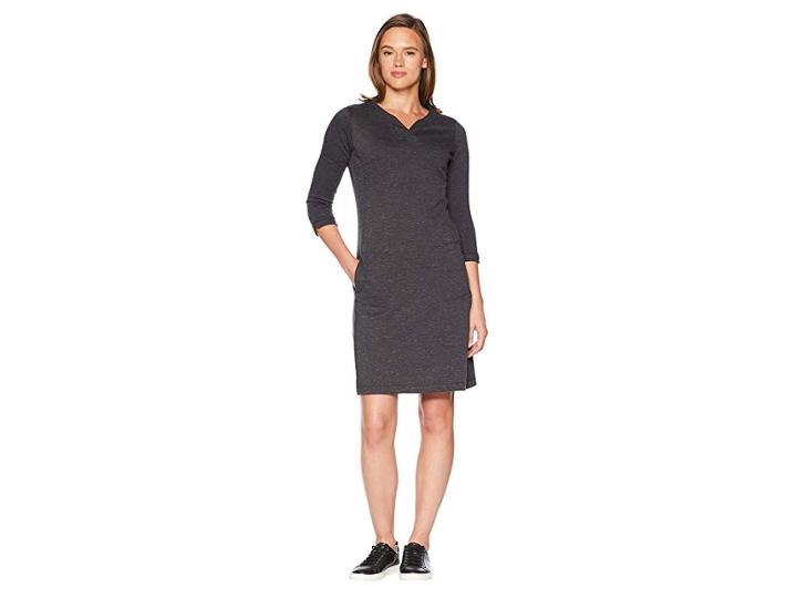Royal Robbins Geneva Ponte Dress (charcoal Heather) Women's Dress