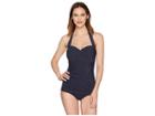 Miraclesuit Pin Point Spellbound One-piece (midnight Blue) Women's Swimsuits One Piece