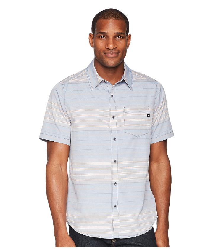 Marmot Barnabe Short Sleeve (vintage Navy Heather) Men's Clothing