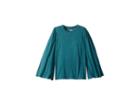 Chaser Kids Extra Soft Long Sleeve Bell Sleeve Crew Neck Tee (little Kids/big Kids) (emerald) Girl's Long Sleeve Pullover