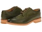 Frye James Wingtip (olive Smooth Full Grain) Men's Lace Up Wing Tip Shoes