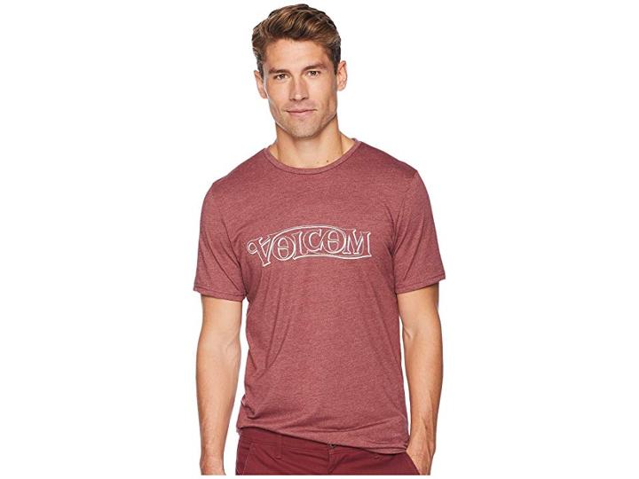 Volcom Rest Area Short Sleeve Tee (crimson) Men's T Shirt