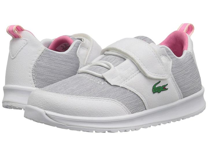 Lacoste Kids L.ight (little Kid) (white/pink) Girl's Shoes