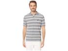 Nautica Short Sleeve Kailua Stripe Oxford Shirt (navy) Men's Clothing