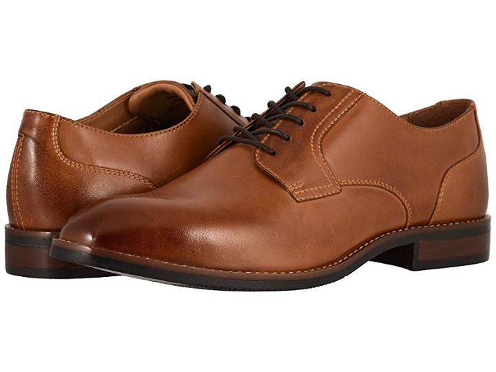 Nunn Bush Fifth Ave Plain Toe (cognac) Men's Shoes