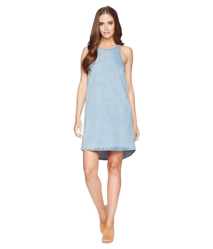 Lucky Brand Button Back Dress (grisham) Women's Dress