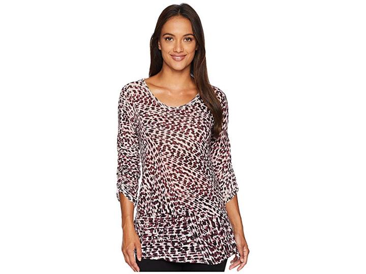 Nic+zoe Petite Ophelia Top (multi) Women's Clothing