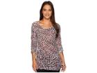 Nic+zoe Petite Ophelia Top (multi) Women's Clothing