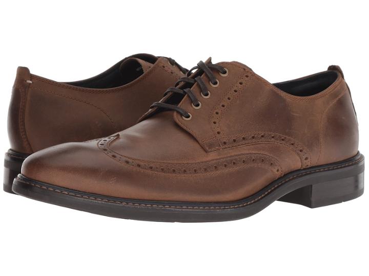 Cole Haan Watson Casual Wing Ox (dogwood Leather) Men's Lace Up Wing Tip Shoes