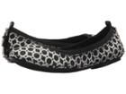 Bandolino Edina (black/white/circle Woven/sleek Patent Pu/sleek Elastic) Women's Shoes