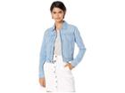 Juicy Couture Cotton Silk Chambray Jacket (blue Chill Chambray) Women's Clothing