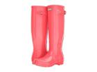 Hunter Original Tall Gloss Rain Boots (hyper Pink) Women's Rain Boots