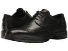 Ecco Lisbon Brogue Tie (black) Men's Plain Toe Shoes