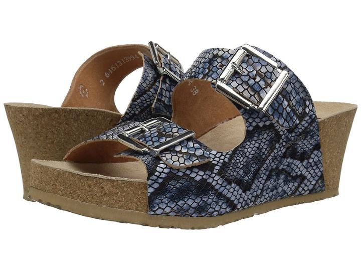 Mephisto Lenia (blue Reptilia) Women's  Shoes
