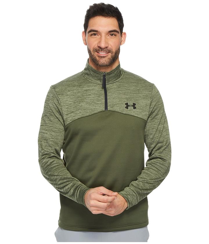 Under Armour Armour Fleece Icon 1/4 Zip (downtown Green/black) Men's Fleece