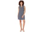 U.s. Polo Assn. Geo Floral Dress (evening Blue) Women's Dress