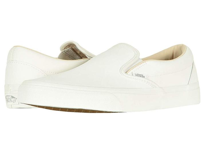 Vans Classic Slip-ontm ((vansbuck) Blanc De Blanc) Skate Shoes